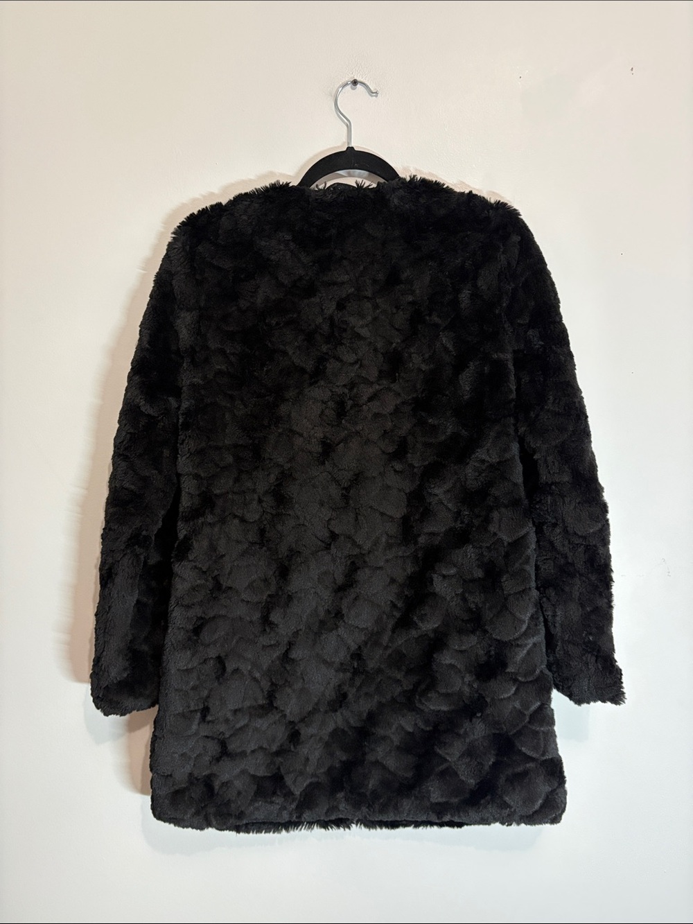 Revamped Outwear by sirens Black Faux Fur Coat size M - Picture 3 of 5